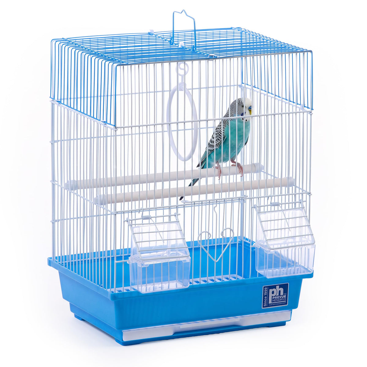 Prevue Pet Products Parakeet Square Roof Bird Cage with Handle