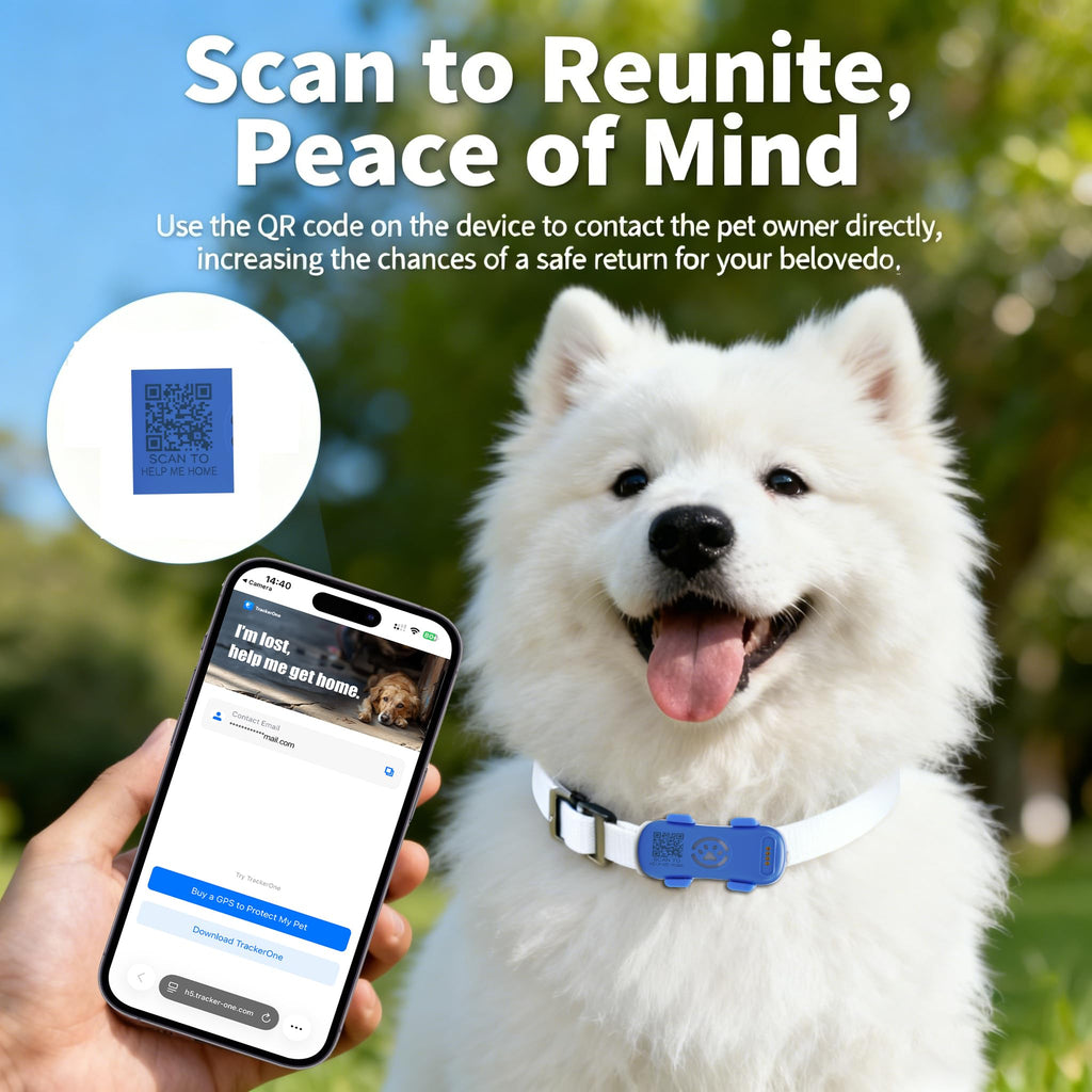 GPS Dog Tracker, Real-time Pet Location Tracker Anti Lost Dog GPS Collar Fit Most Pet Collars, Virtyal Fence, Lighting Flash&Audible Seek Mode,Subscription Needed