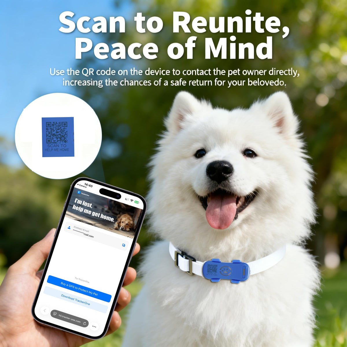 GPS Dog Tracker, Real-time Pet Location Tracker Anti Lost Dog GPS Collar Fit Most Pet Collars, Virtyal Fence, Lighting Flash&Audible Seek Mode,Subscription Needed