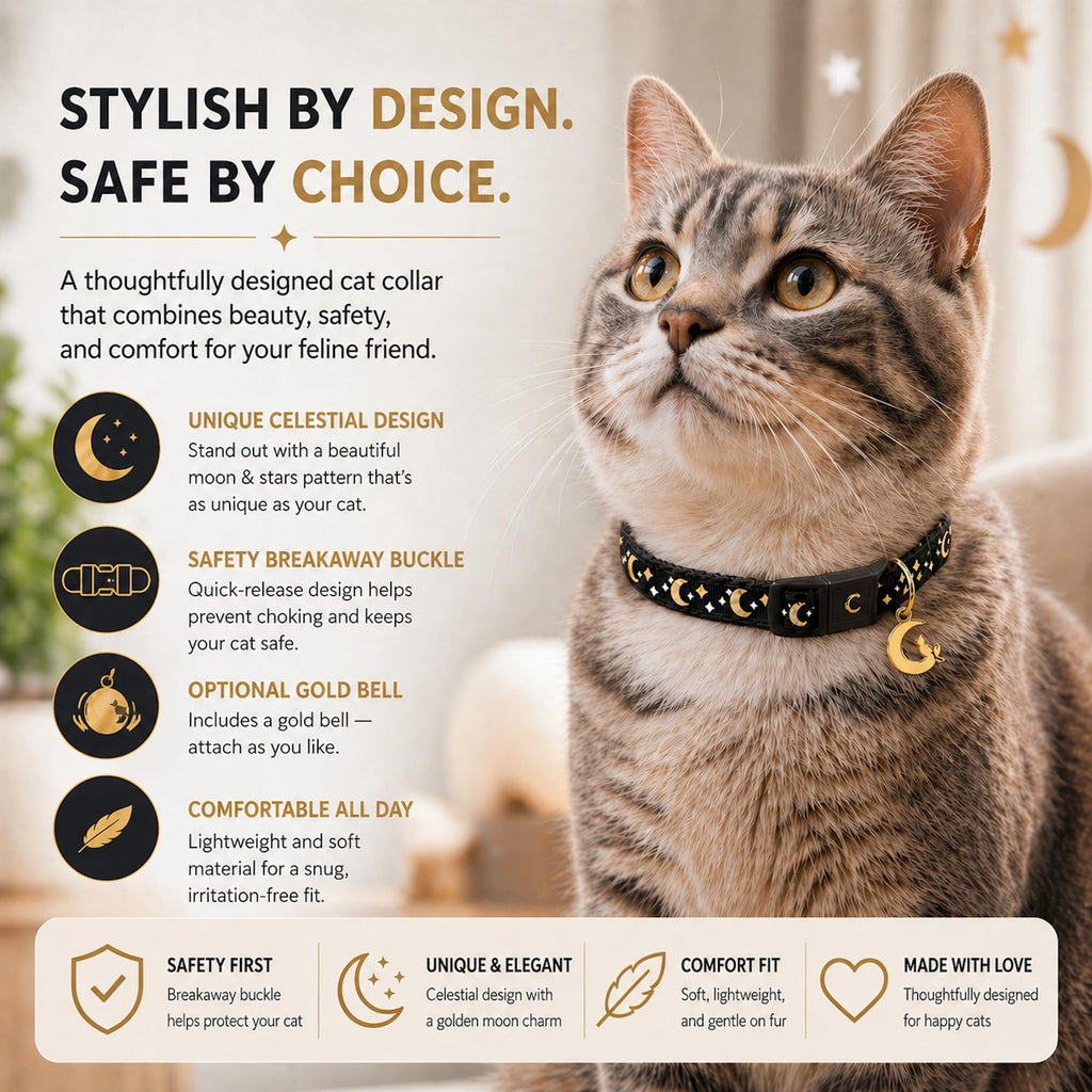 Cat Collar Breakaway with Bell for Kittens & Cats