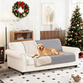 CYCMACO Waterproof Dog Blanket, Non-Slip Soft Pet Bed Cover, Couch Cover for Dogs Washable, Protects Sofa, Furniture, Crate, Car, Tear Resistant Leakproof Pet Blanket (52x82 Inch, Light Grey)