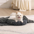 gogobunny Waterproof Dog Blanket for Couch & Furniture Protection - Super Soft Reversible Throw for Large Dogs & Cats, Calming Washable Fur & Sherpa Pet Blanket (25x35 Inch, Grey)