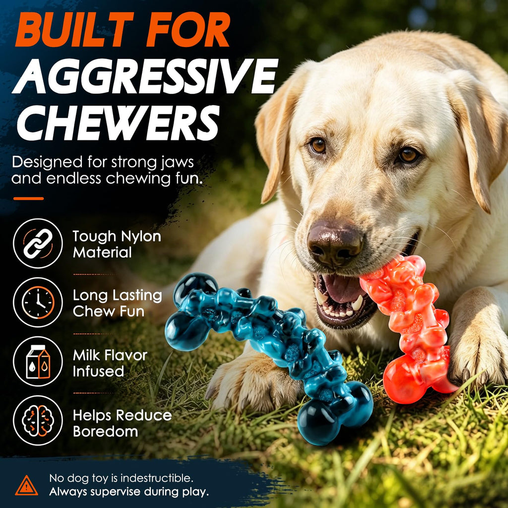 WOWBALA Dog Toys for Aggressive Chewers,Indestructible Dog Chew Toy