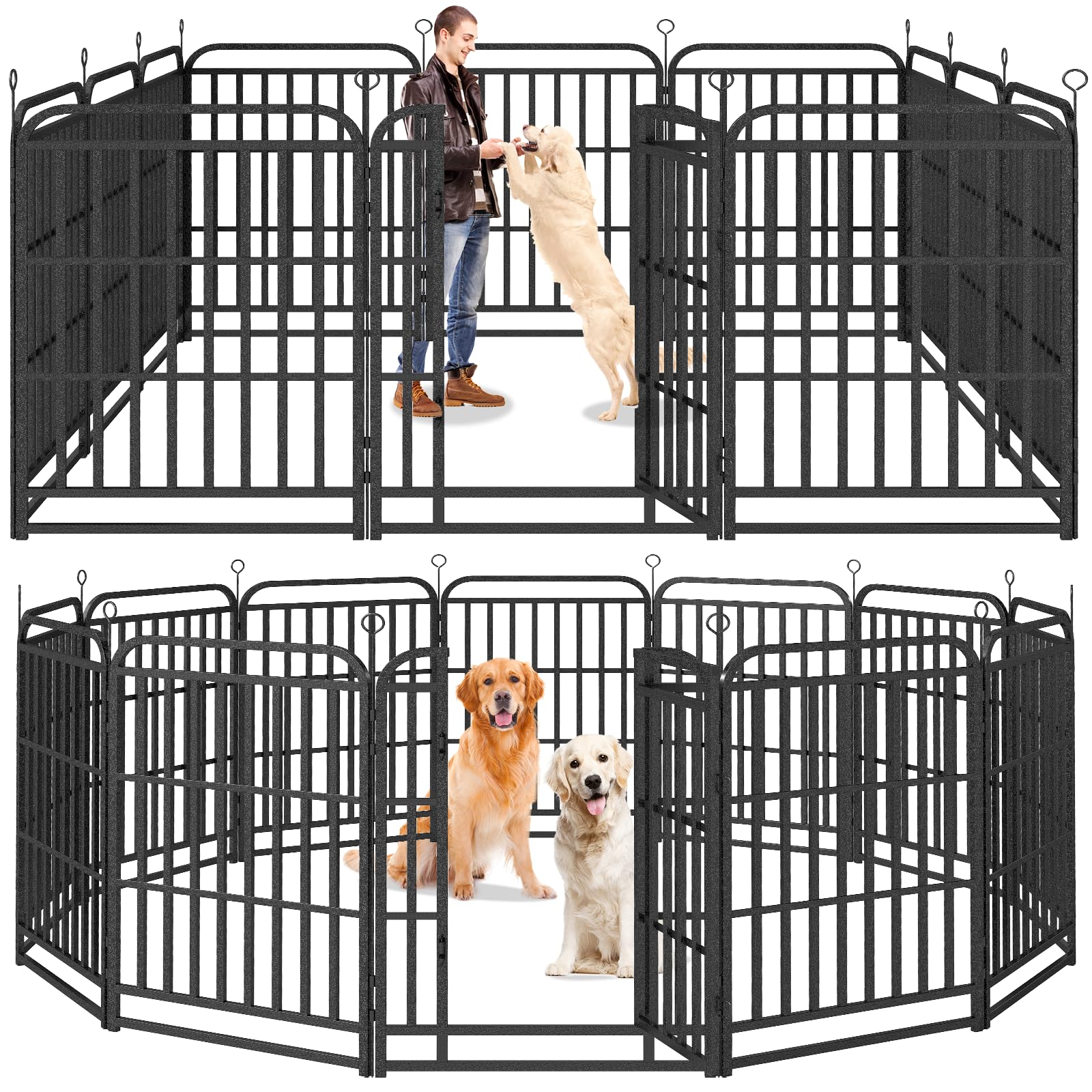 Kfvigoho Heavy Duty Dog Playpen 12 Steel Panels 40" Height
