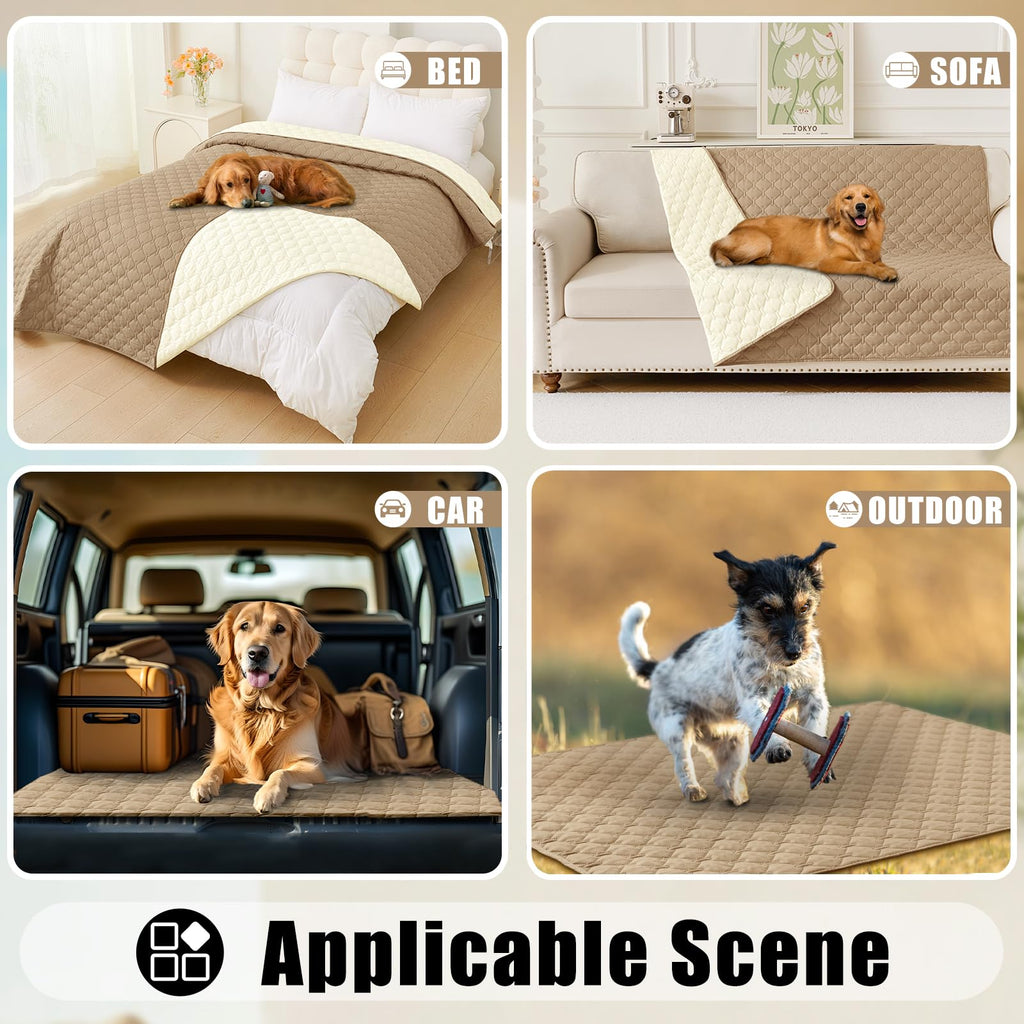 Smiry Waterproof Dog Bed Cover Blanket, Reversible Pet Blanket