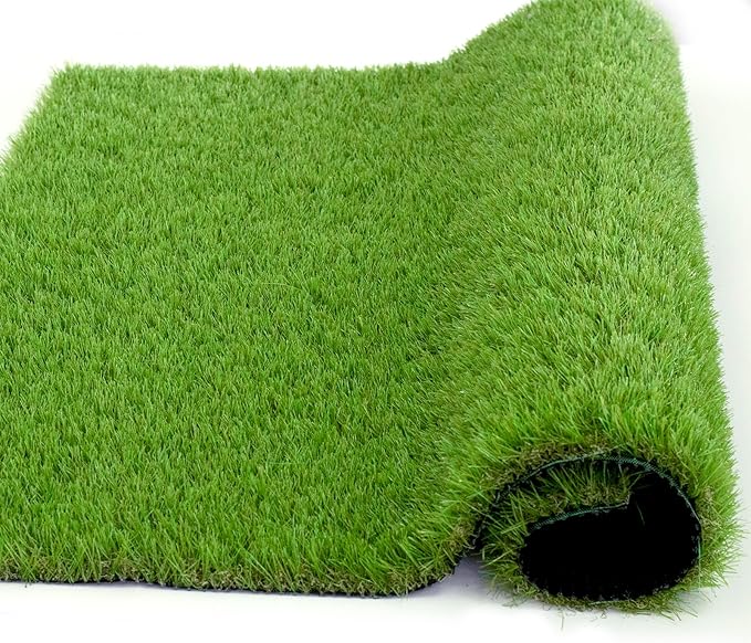 NINXANG Artificial Grass Rug Outdoor Indoor 11FTX68FT Fake Grass Carpet Green Synthetic Grass Pet Turf Realistic Faux Grass Rug with Drain Holes for Garden Lawn Landscape Balcony Home Decor Patio