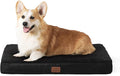 Bedsure Washable Dog Crate Bed for Large Size with Comfy Sherpa,35x22 Black