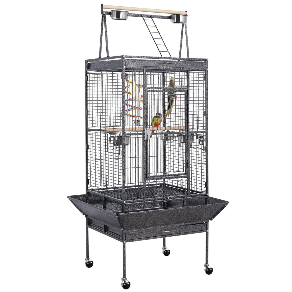 Yaheetech 69" Large Bird Cage, Rolling Parrot Cage for Parakeets Cockatiels