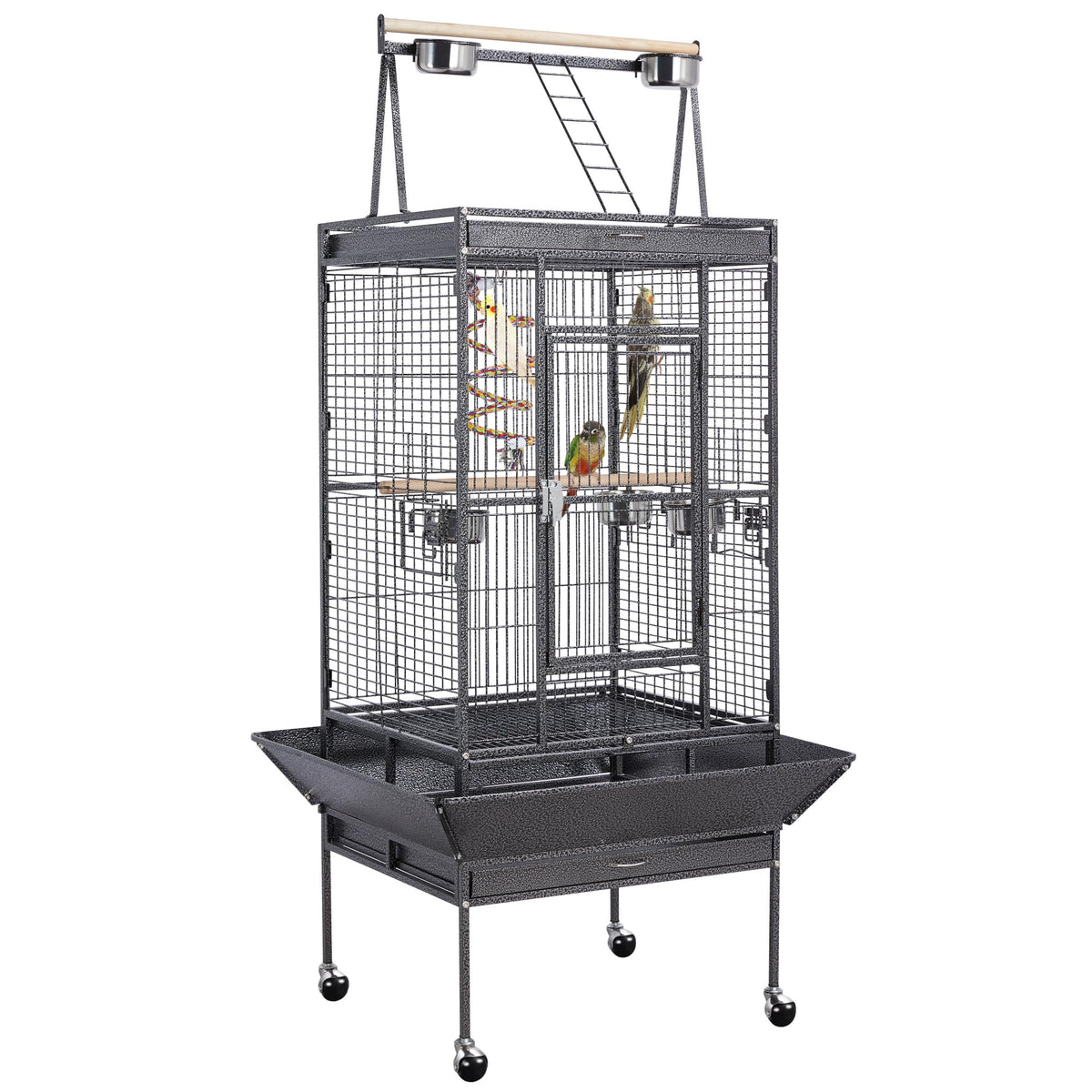 Yaheetech 69" Large Bird Cage, Rolling Parrot Cage for Parakeets Cockatiels