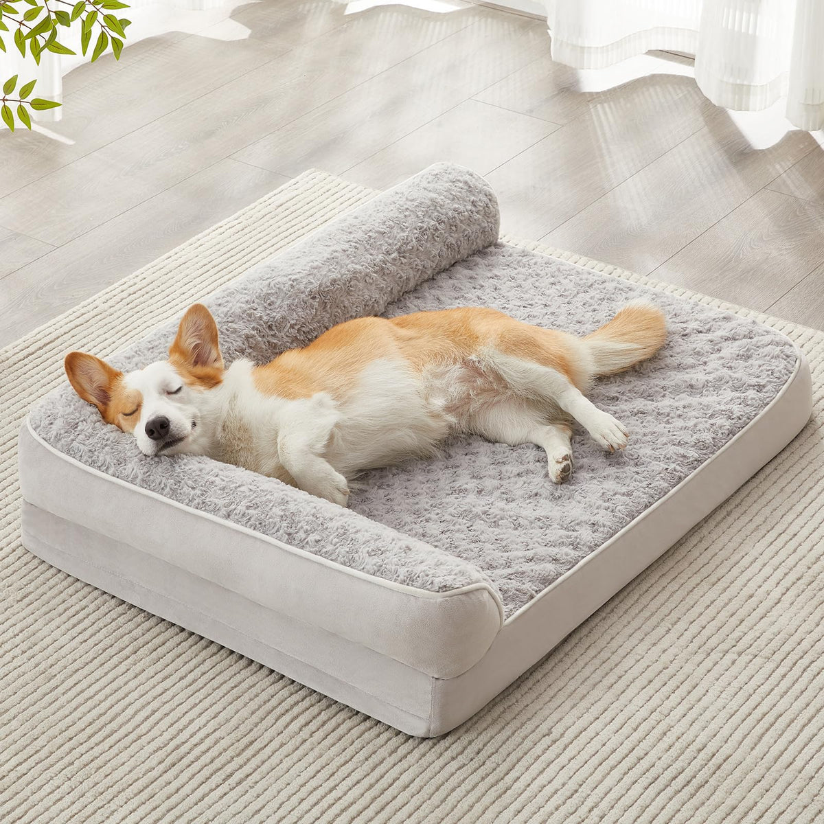 BFPETHOME Orthopedic Washable Dog Bed, Sleeping Couch for Large Senior Dogs