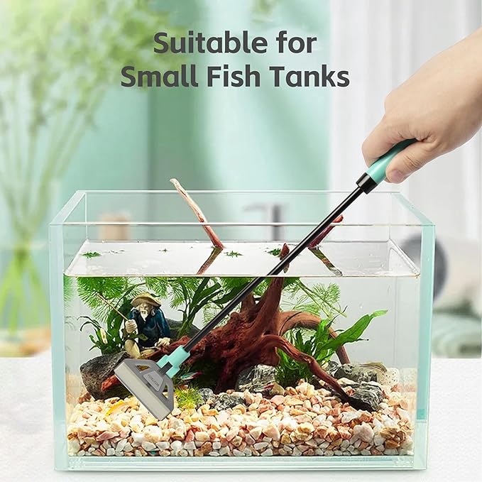 UPETTOOLSAlgae Scraper for Glass Aquariums,2 in 1 Adjustable Algae Scraper