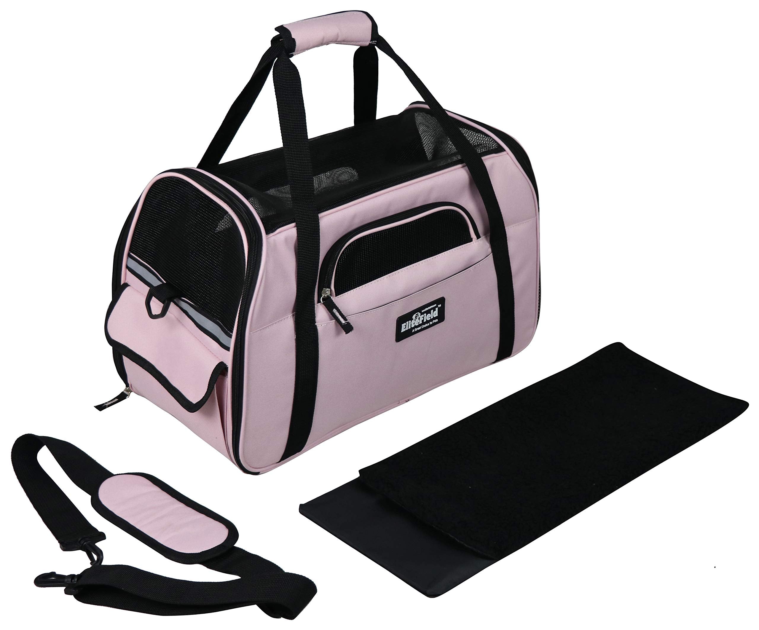EliteField Soft-Sided Pet Carrier for Cats & Small Dogs (3-Year Warranty)