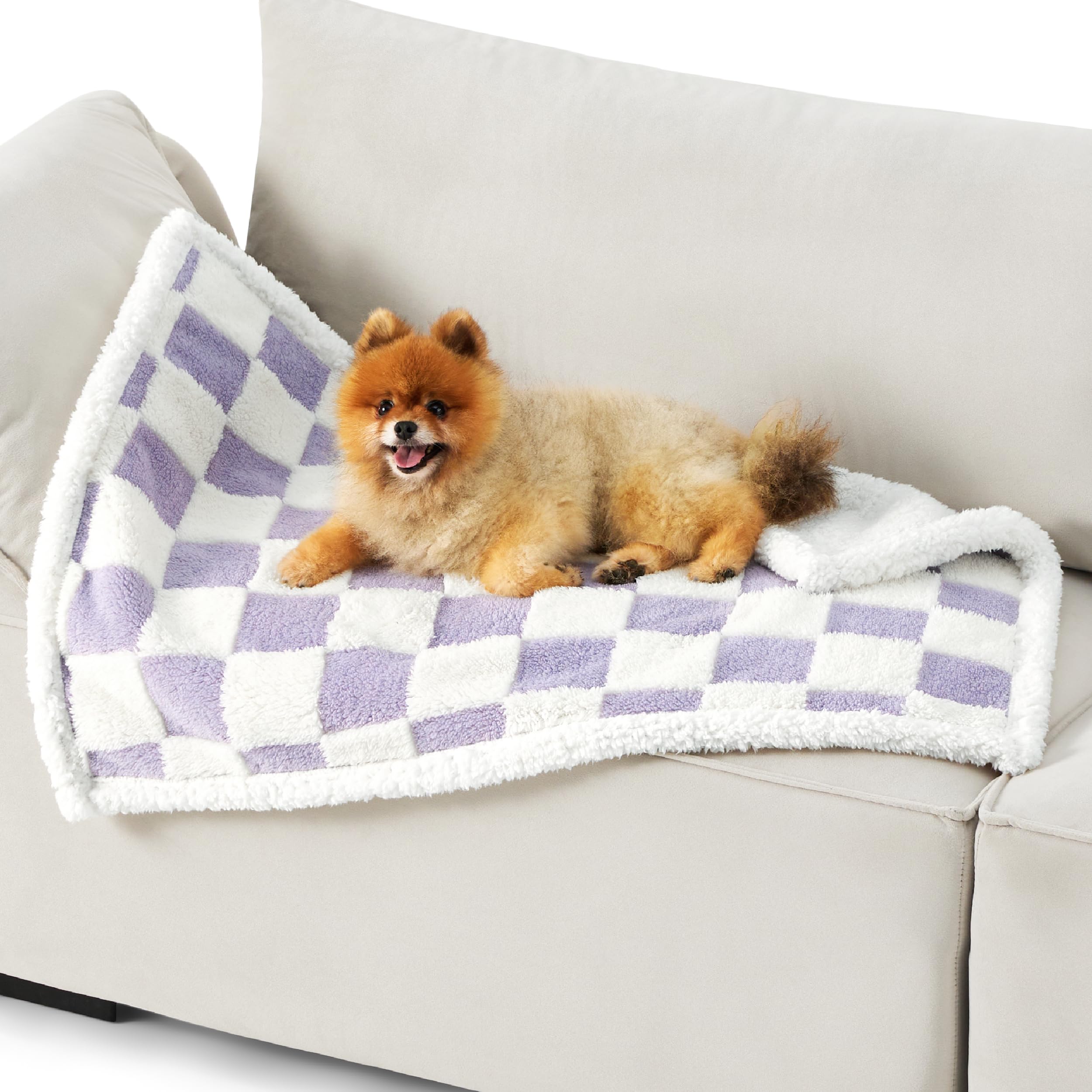LE SURE Waterproof Dog Blankets for Small Dogs Cute Cozy 3D Jacquard,25x35