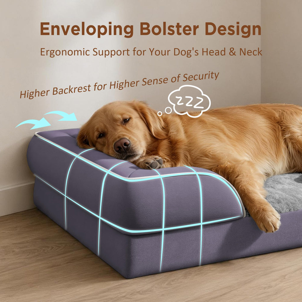 Comfort Expression Waterproof Orthopedic Dog Beds for Extra Large Dog