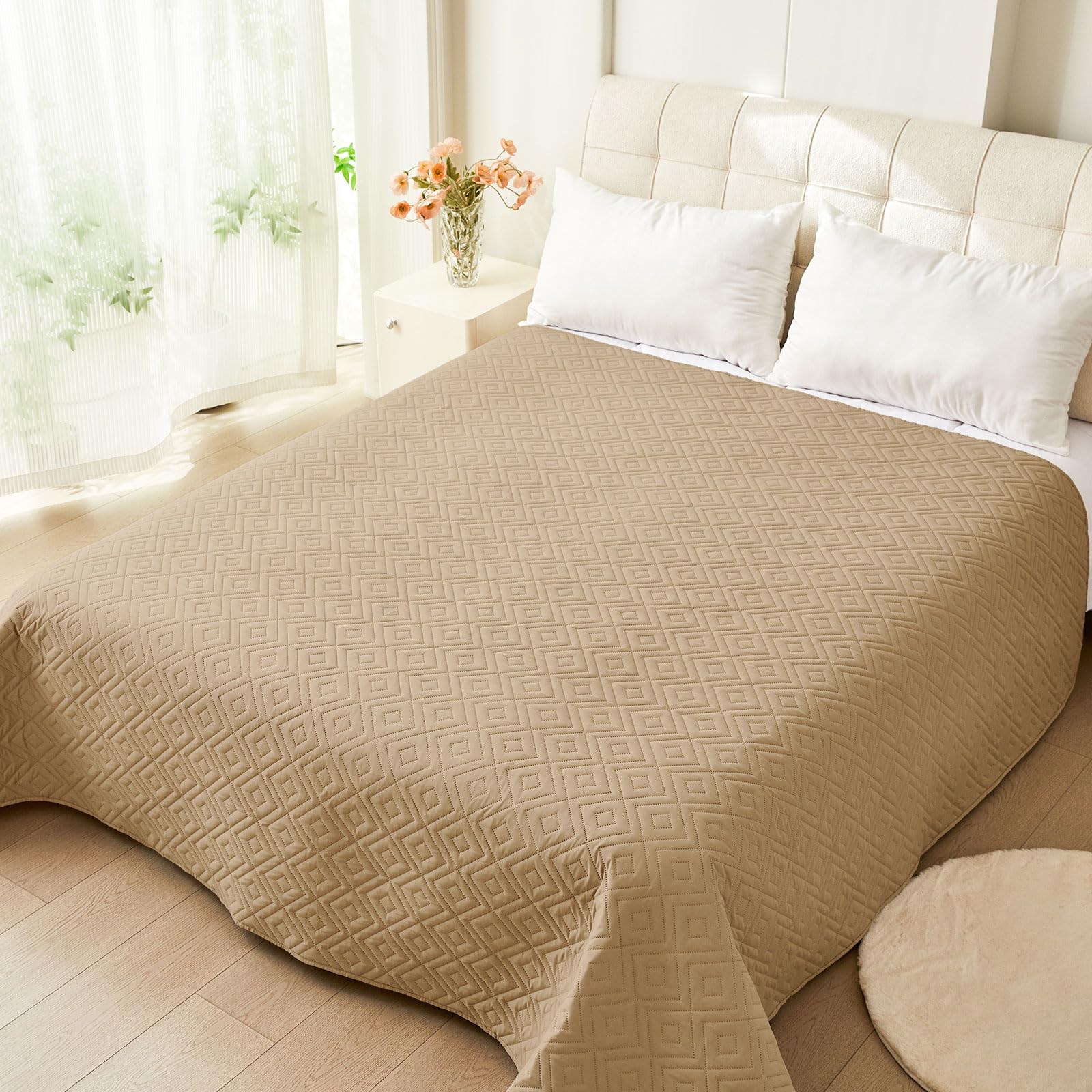 hyha Waterproof Reversible Dog Blanket, Pet Blanket for Sofa Couch