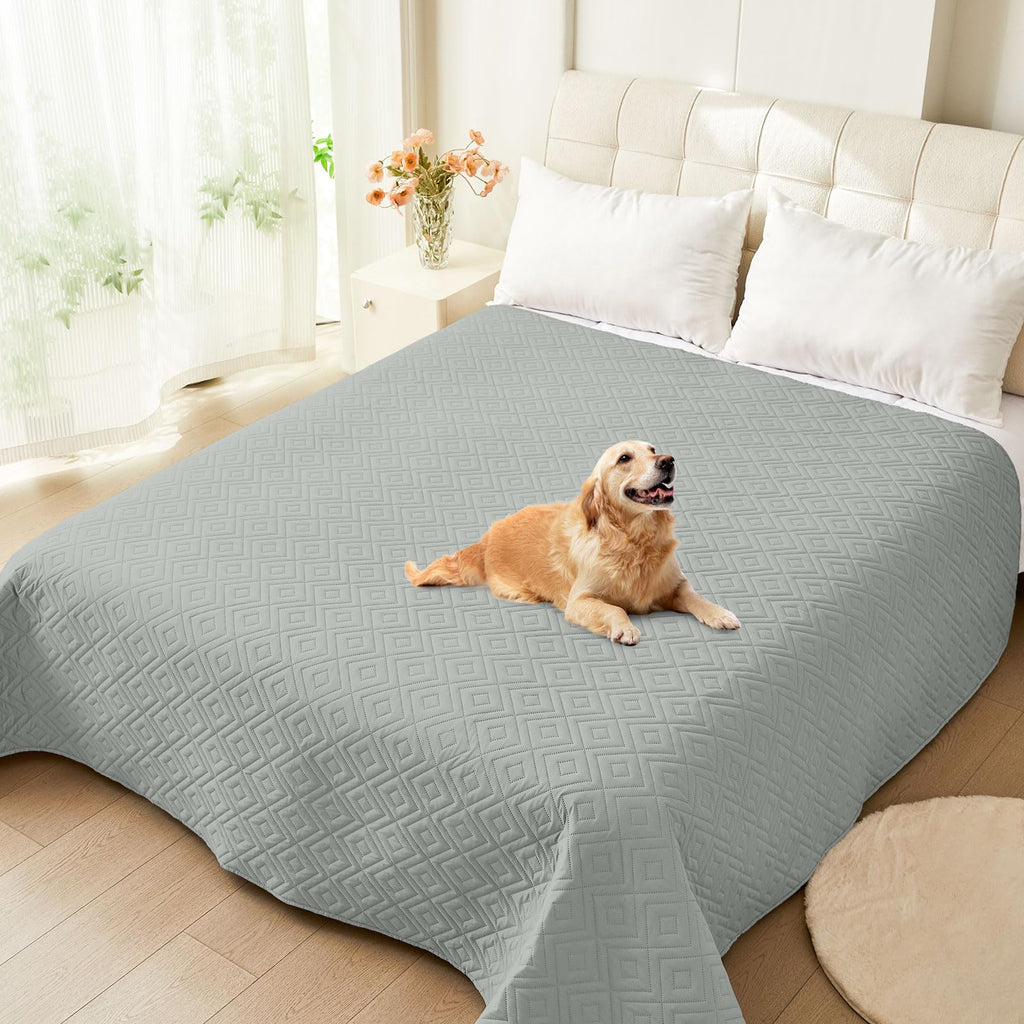 hyha Waterproof Reversible Dog Blanket, Pet Blanket for Sofa Couch