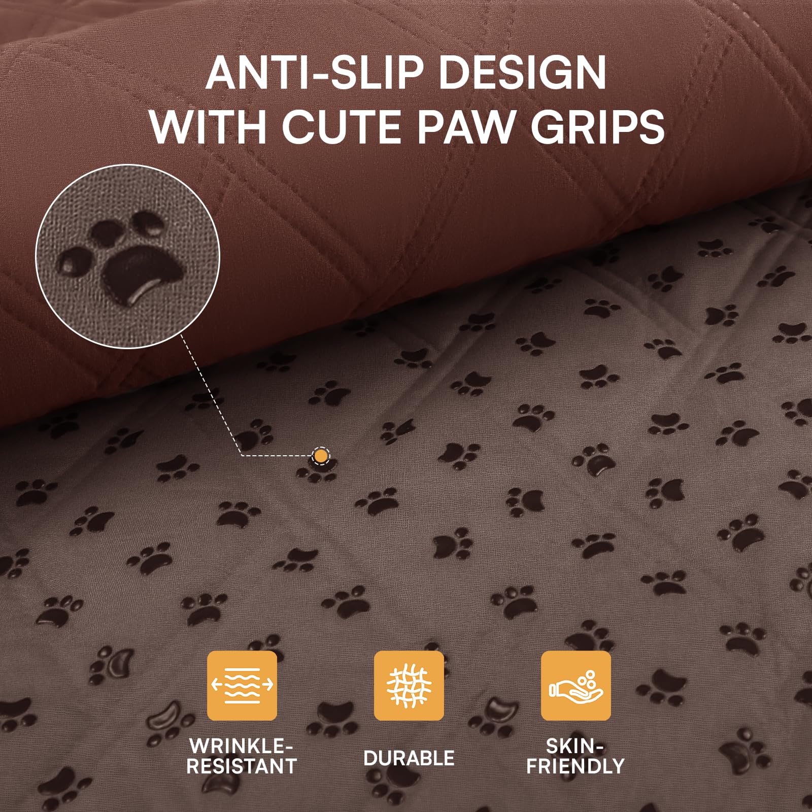 Luciphia Waterproof Couch Cover for Dogs, Non-Slip Pet Sofa Protector