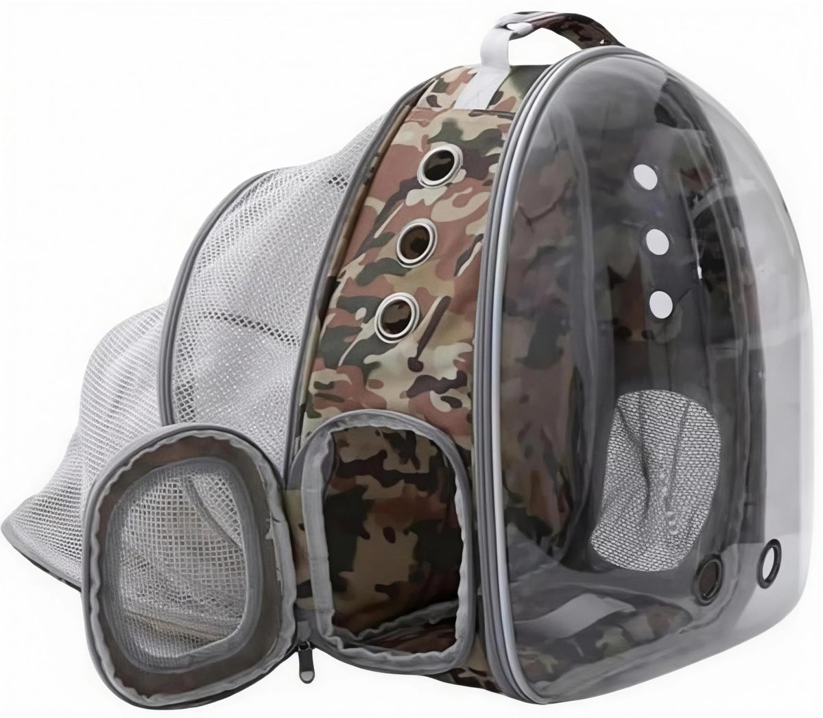 Expandable Cat Carrier Backpack with Bubble Window, Blue