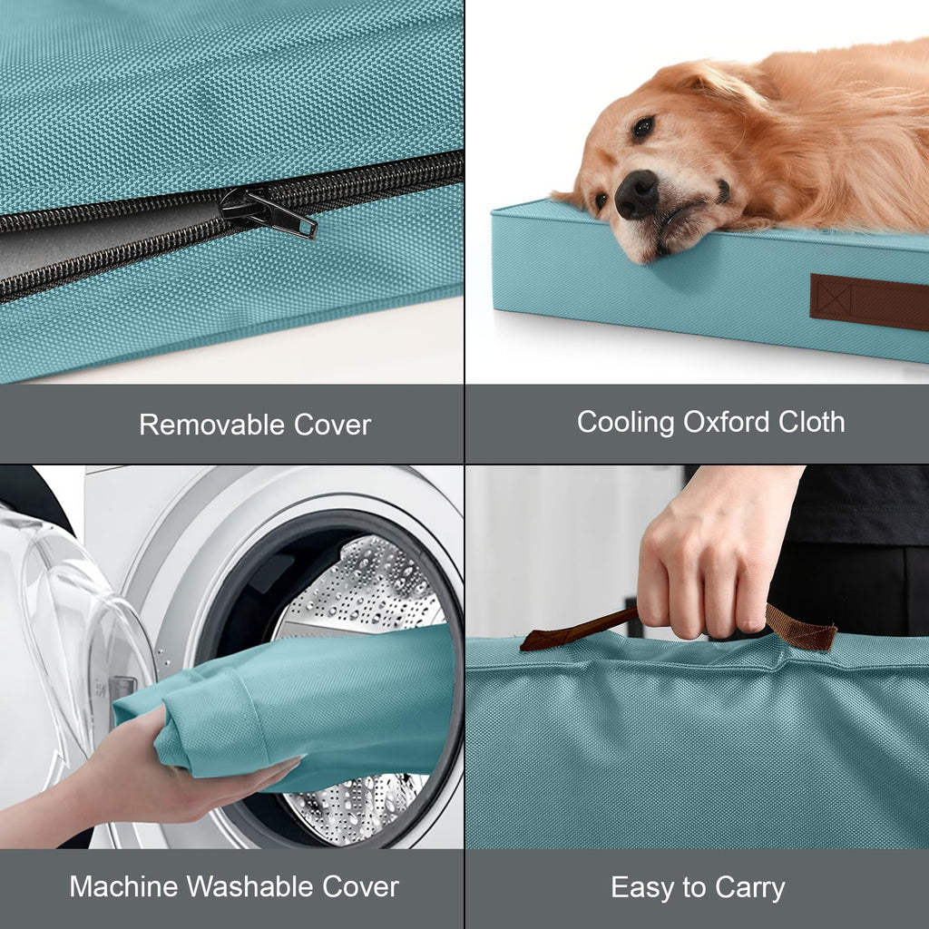 Tail Stories Waterproof Orthopedic Dog Crate Bed for Small Dogs & Cats