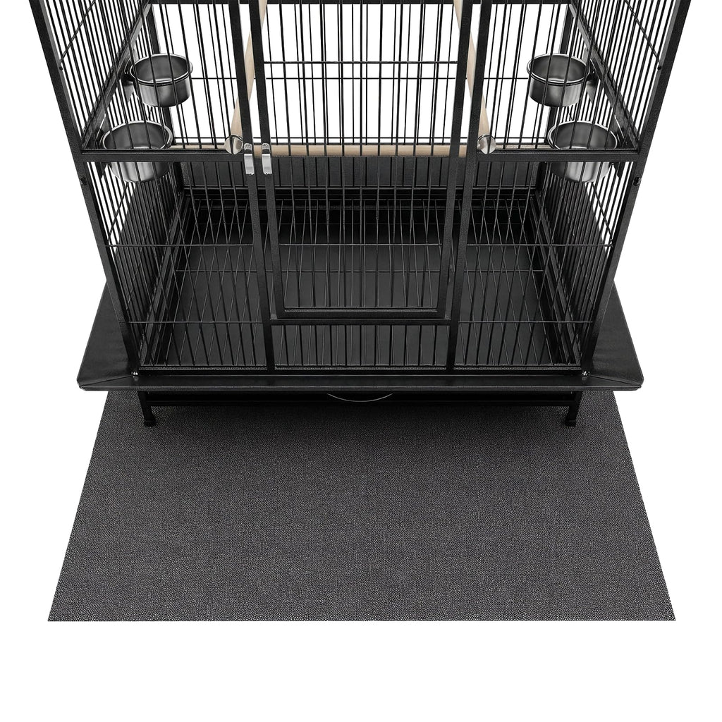 Wiojtry Under Pet Cage Mat for Bird Cages, Dog Kennels, Reptile Aquariums, Dog Kennels, Water-Resistant Pad for Hard Floors and Surfaces (X-Large)