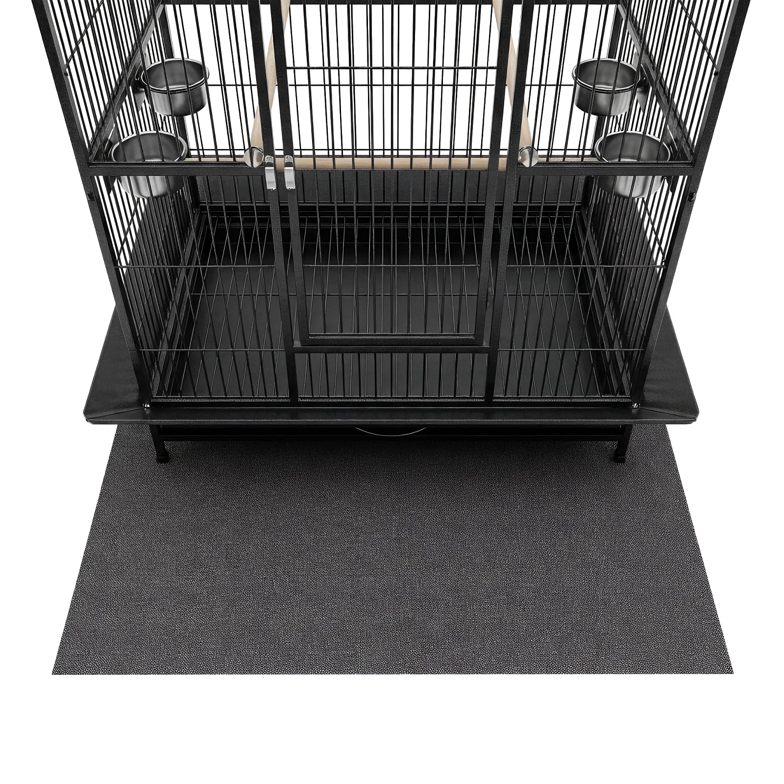 Wiojtry Under Pet Cage Mat for Bird Cages, Dog Kennels, Reptile Aquariums, Dog Kennels, Water-Resistant Pad for Hard Floors and Surfaces (X-Large)