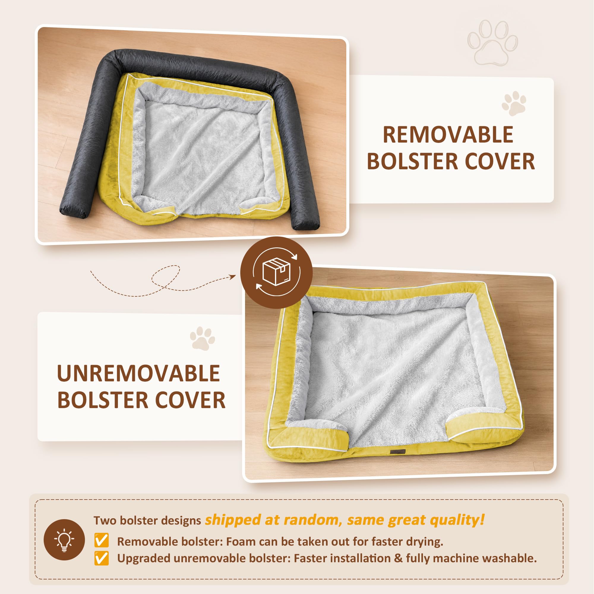 Comfort Expression Waterproof Orthopedic Dog Beds for Extra Large Dog