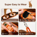 Cat Harness and Leash Set, Step-in Escape Proof Adjustable Vest Harness for Small Medium Large Cats, Lightweight Soft Breathable Reflective Kitten Harness, Easy to Wear for Walking Travel, Camping, L