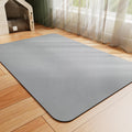 HotLive Dog Food Mat - Absorbent Cat Mat for Food and Water, No Stains Pet Feeding Bowl Mat, Easy to Clean Pet Placemats, Quick Dry Dog Water Dispenser Mat for Messy Drinkers | Grey 12"x 19"