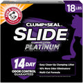 ARM & HAMMER Slide Platinum Easy Clean-Up Clumping Cat Litter, 18 lbs