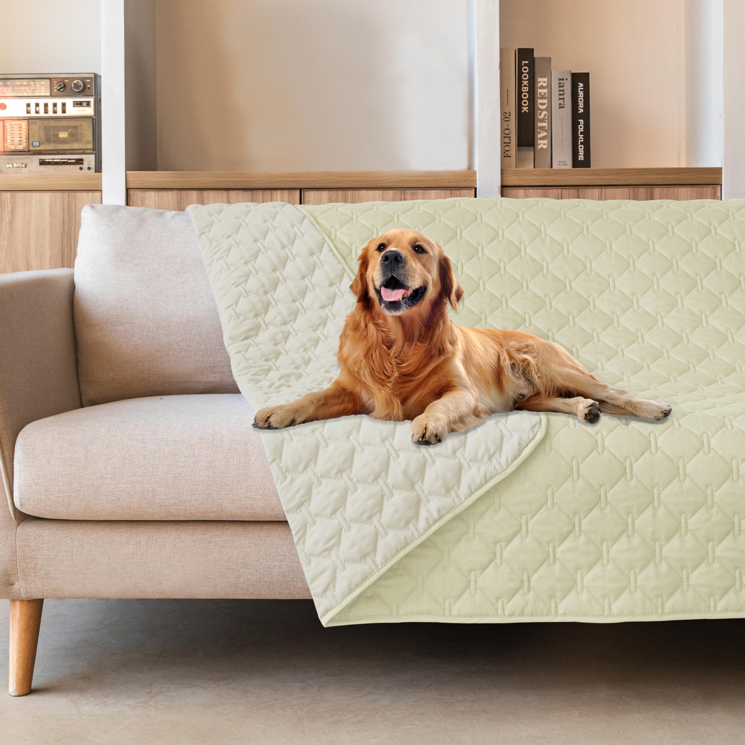 gogobunny Waterproof Dog Blankets for Large Dogs, Pet Bed Cover Breathable