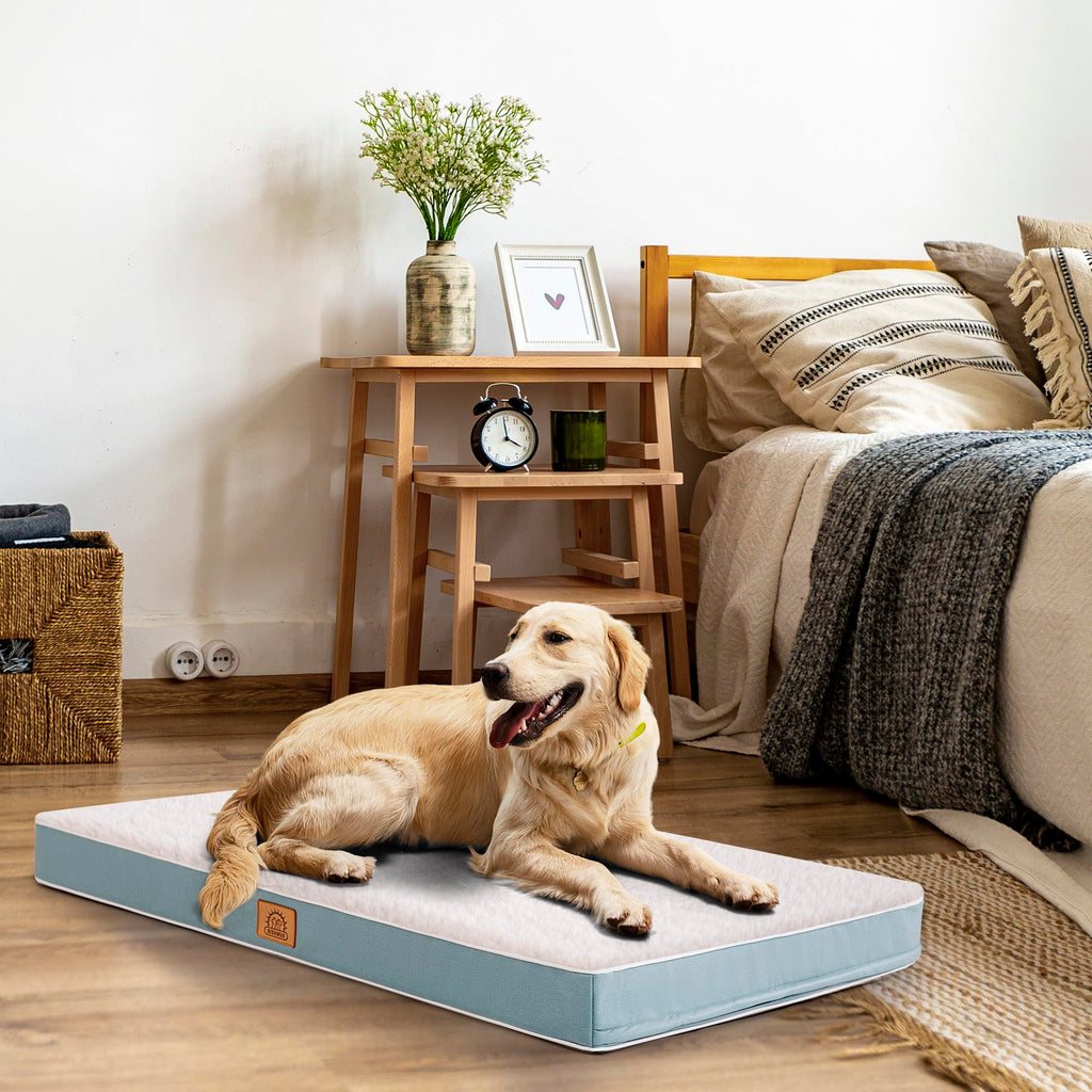 Sunheir Orthopedic Dog Beds Large Sized Dog, Big Waterproof Dog Crate Pad