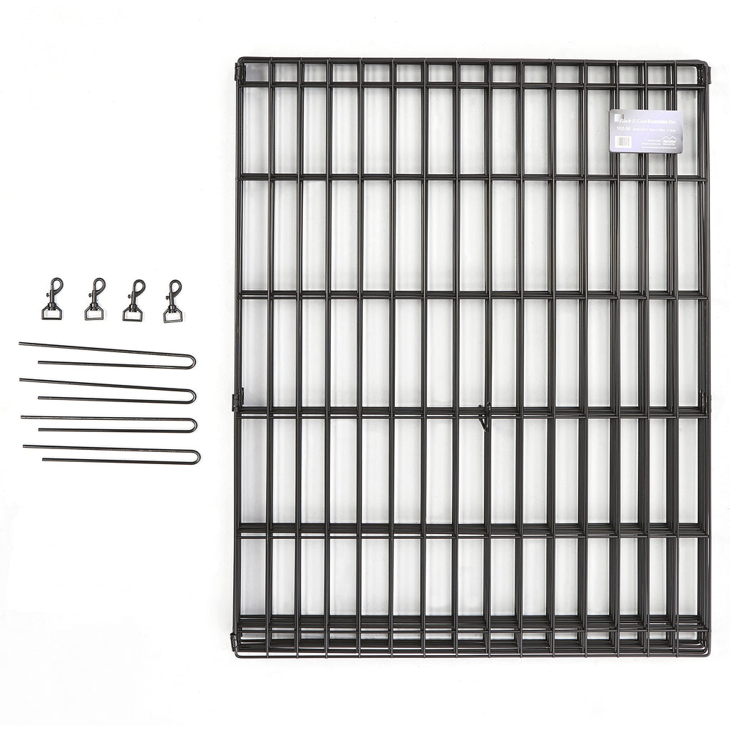 MidWest Homes for Pets 18-Inch Exercise Pen, for Indoor and Outdoor use, 16 Sq Feet of Play, Folding Dog Pen, No Door Design for Maximum Security, Easy to Set Up, Foldable Dog Playpen