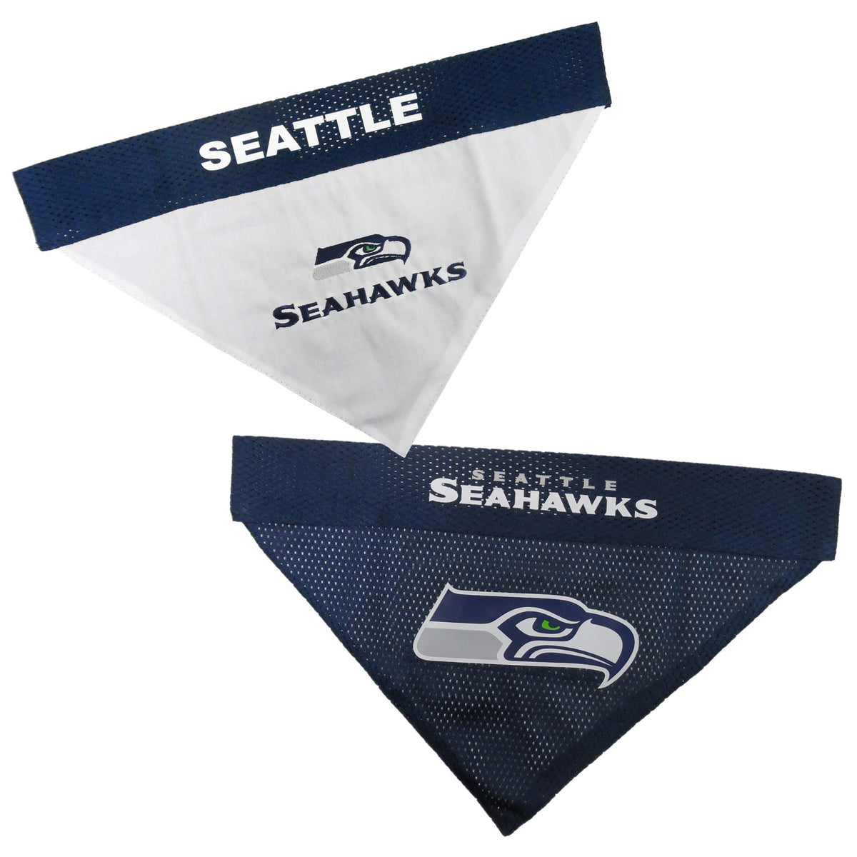 Pets First NFL DOG BANDANA - BALTIMORE RAVENS REVERSIBLE PET BANDANA. 2 Sided Sports Bandana with a PREMIUM Embroidery TEAM LOGO, Large/X-Large. - 2 Sizes & 32 NFL Teams available
