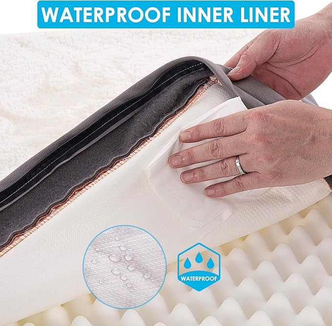 Sunheir Orthopedic Dog Beds Large Sized Dog, Big Waterproof Dog Crate Pad