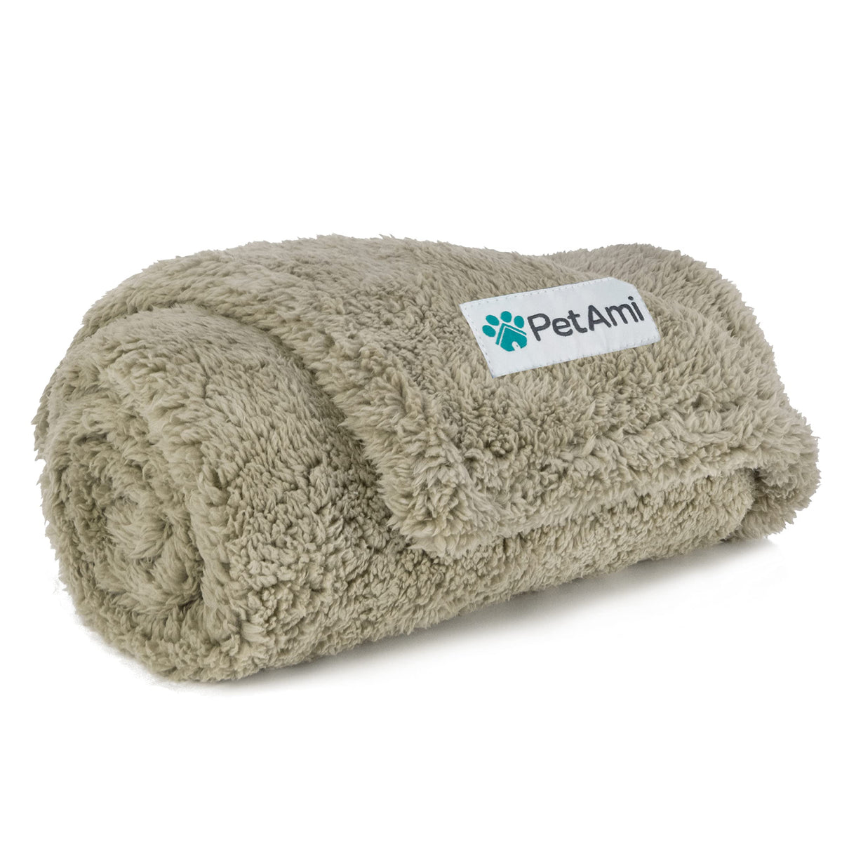 PetAmi Fluffy Sherpa Waterproof Dog Blanket for Medium Pet Cat 29x40, Blue