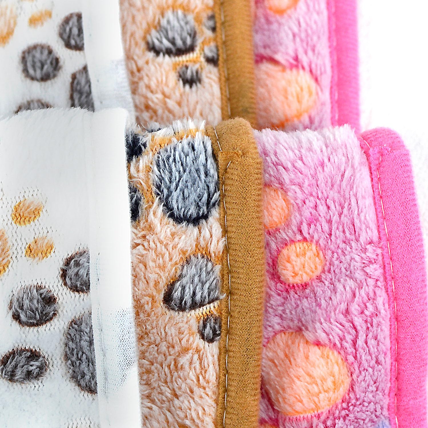 Dog Blankets for Large Dogs, 3 Pcs Dog Blanket Washable, Soft Fluffy Flannel Pet Blanket Mat Cover for Bed Couch, Cute Print Puppy Blanket 60" x 50"