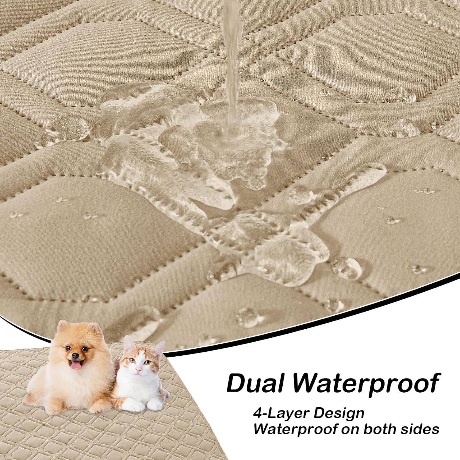 hyha Waterproof Dog Bed Blanket - Soft Pet Blanket & Sofa Cover for Dogs