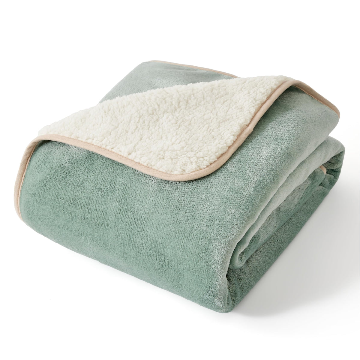 Bedsure Waterproof Blanket for Bed Soft Sherpa Fleece Throw,King 108"x86"
