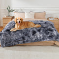 Luciphia Calming Waterproof Dog Blanket, Reversible Faux Fur Pet Blanket