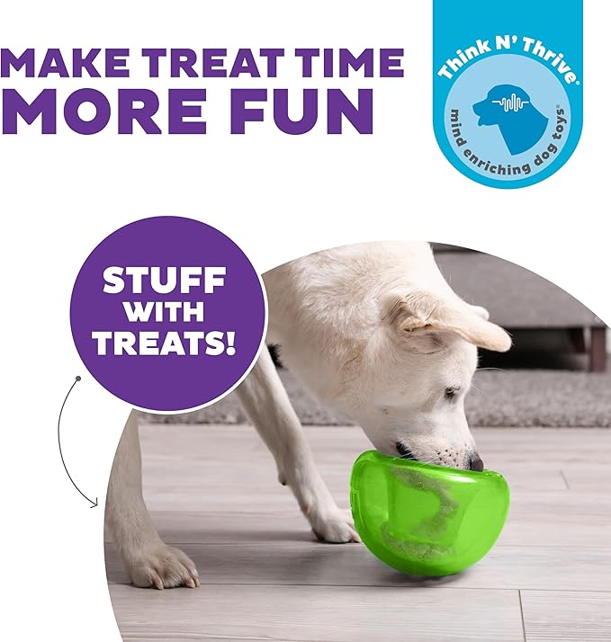 Outward Hound Snoop Interactive Treat Dispensing Dog Toy, Green, 5"