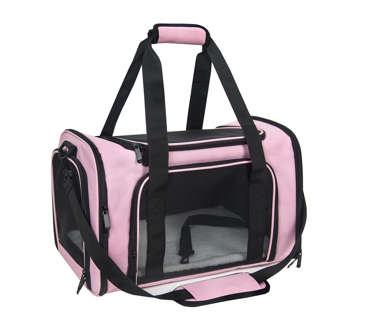 NextFri Soft Sided Carrier for Small Medium Cats Dogs,TSA Airline Approved Collapsible Travel Pet Carrier Medium Blue
