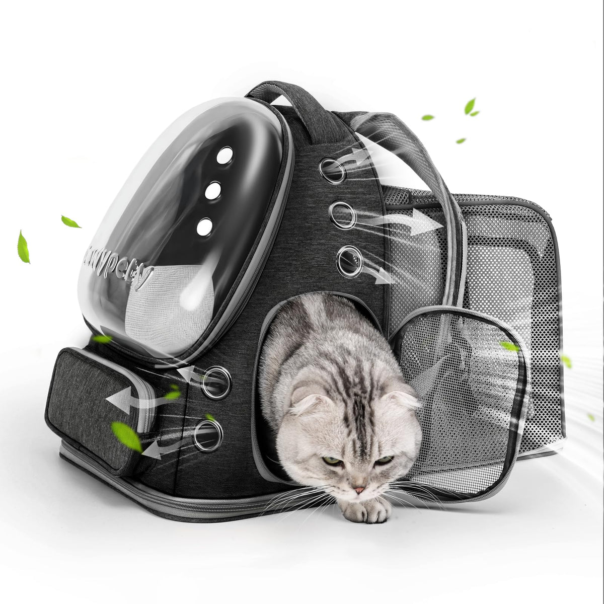 Cawypety Cat Carrier Backpack Bubble Pet Carrier for Cats and Small Dogs