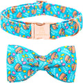 Lionheart glory Dog Bow Collar Valentine's Day Dog Collar for Medium Dogs, Hearts Dog Collars with Bowtie Spring Dog Collar Pet Collar Bows