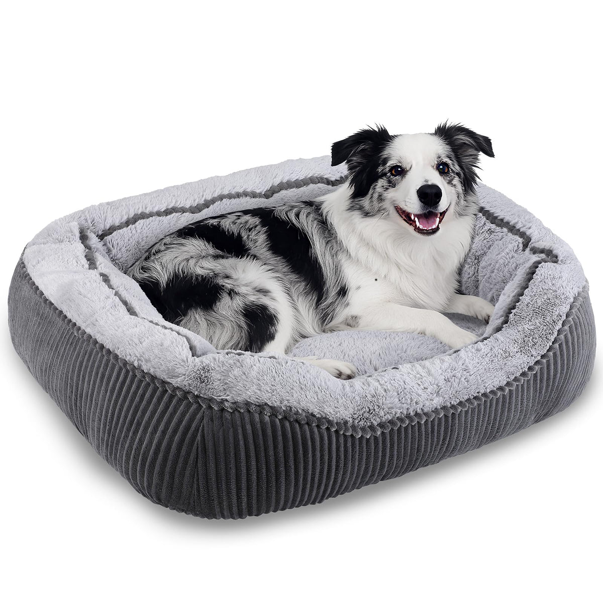 SIWA MARY Washable Dog Bed Medium Size Dogs, Orthopedic Pet Bed