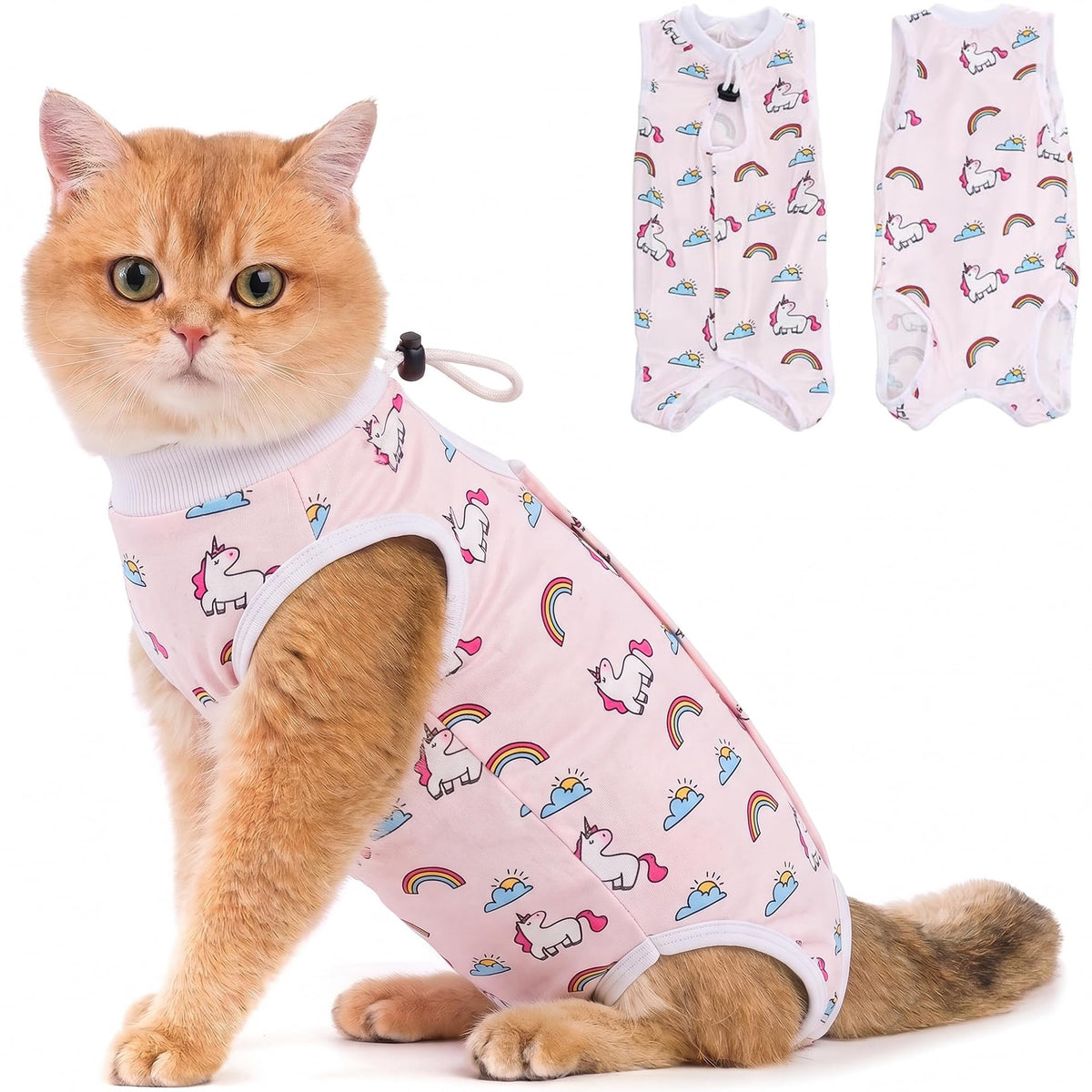 Avont Cat Recovery Suit - Kitten Onesie for Cats After Surgery