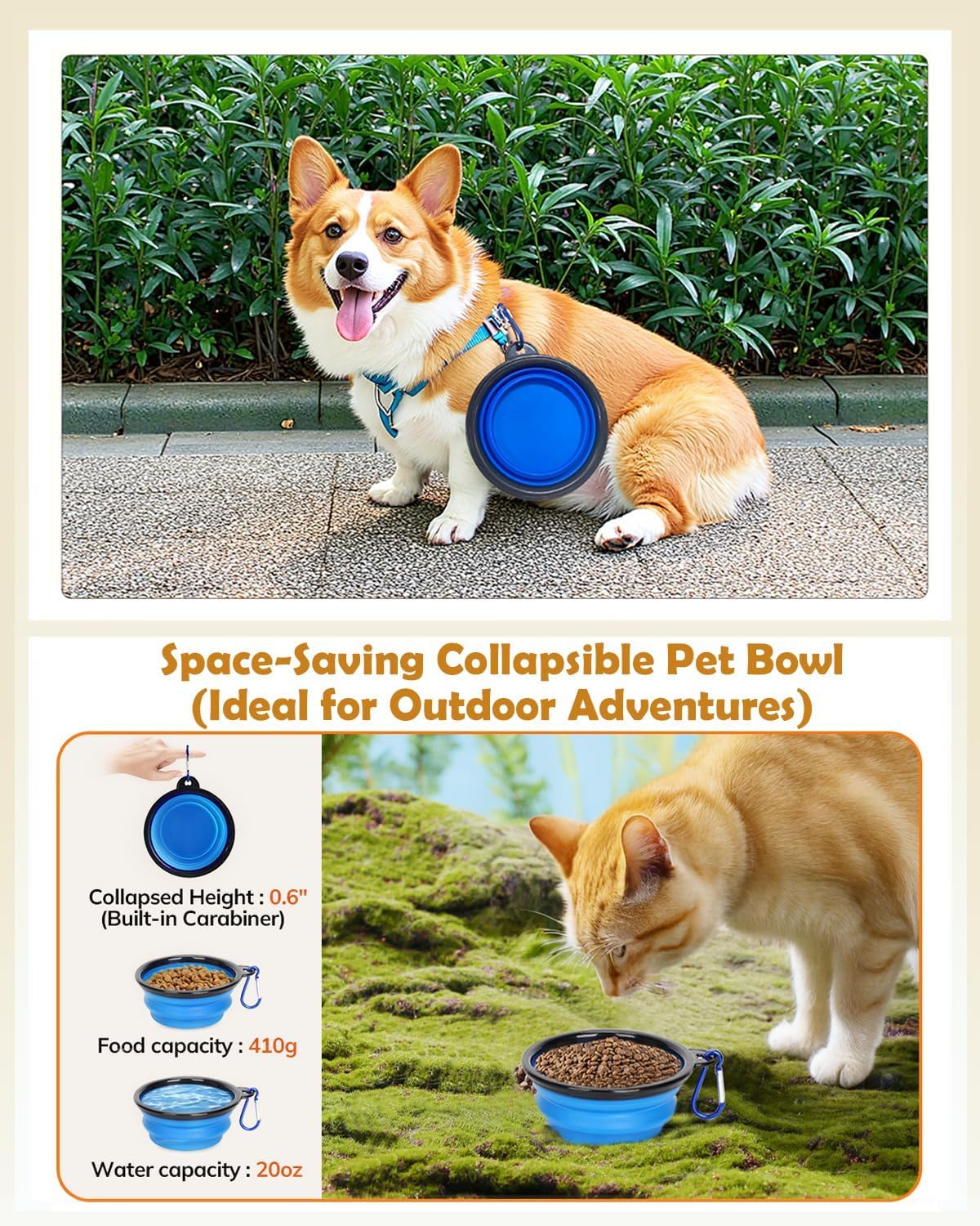 Morpilot Pet Carrier for Large Cats, Puppies & Small Dogs Up to 25lbs