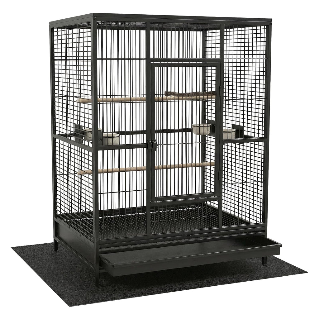 Wiojtry Under Pet Cage Mat for Bird Cages, Dog Kennels, Reptile Aquariums, Dog Kennels, Water-Resistant Pad for Hard Floors and Surfaces (X-Large)