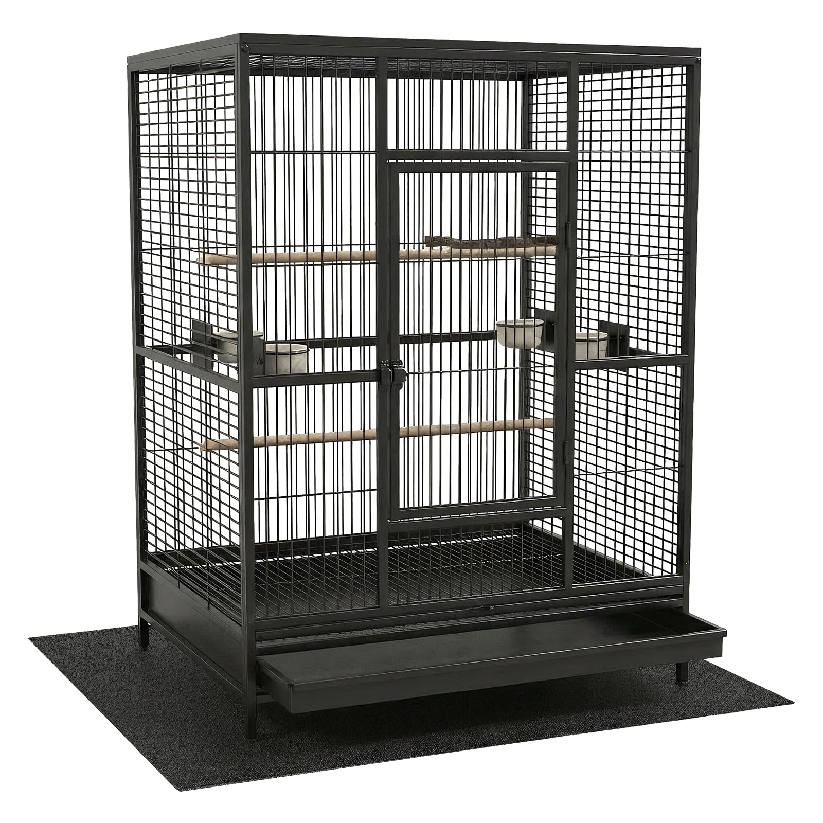 Wiojtry Under Pet Cage Mat for Bird Cages, Dog Kennels, Reptile Aquariums, Dog Kennels, Water-Resistant Pad for Hard Floors and Surfaces (X-Large)
