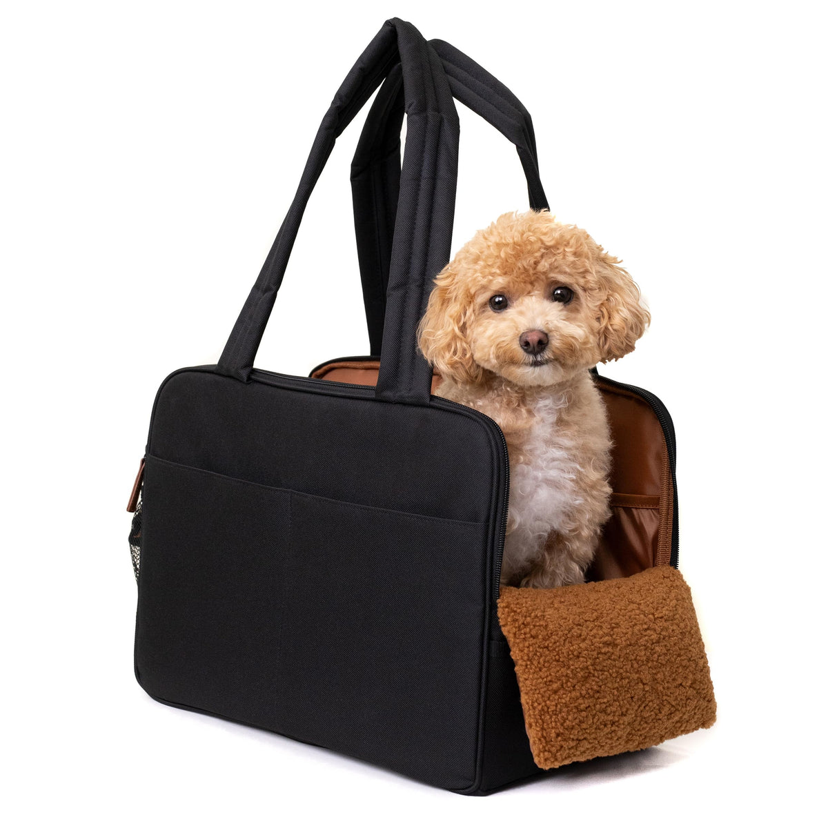 Dog Purse Carrier for Small Dogs – Cotton Padded Interior, Multiple Pockets, Breathable Mesh & Comfortable Strap – Durable Polyester Travel Bag, Lightweight Cat Carrier - Versatile Small Pet Bag