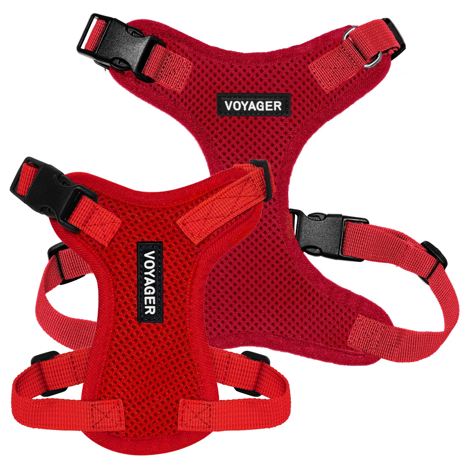 Voyager Step-in Lock Dog Harness - Red, X-Large